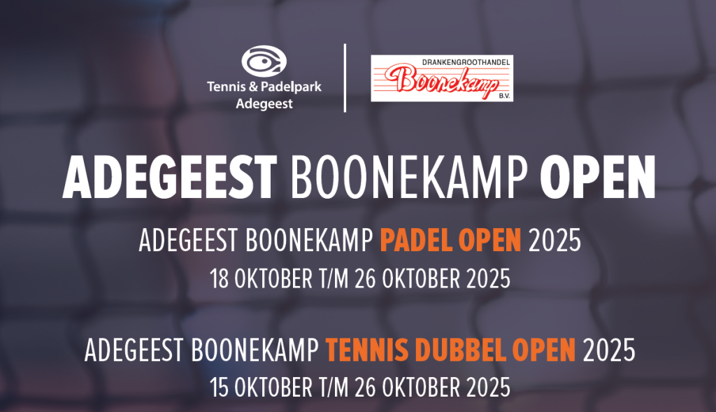 Adegeest Boonekamp Padel en Tennis Open 2025
