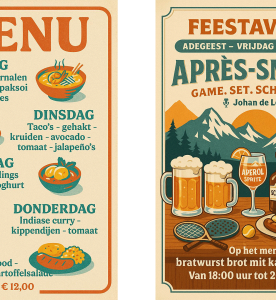 Maaltijd & feestavond tijdens het Adegeest Boonekamp Open!