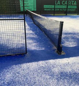 Let op! Padelbanen vanochtend gesloten wegens sneeuw