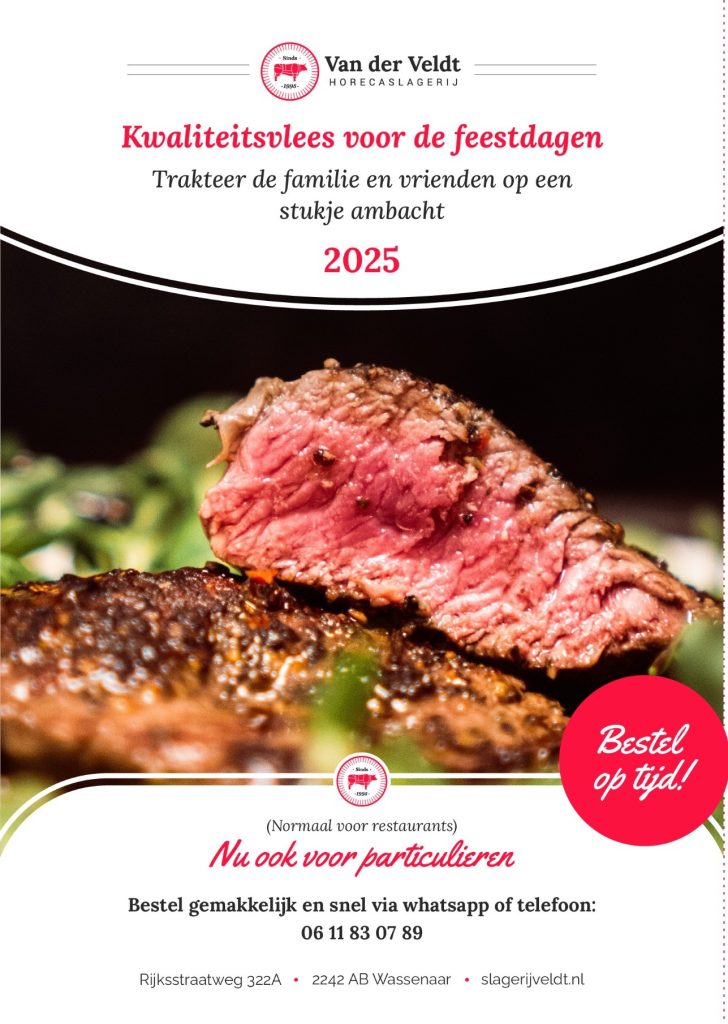 Kerstaanbieding slagerij van de Veldt voor particulieren 2025
