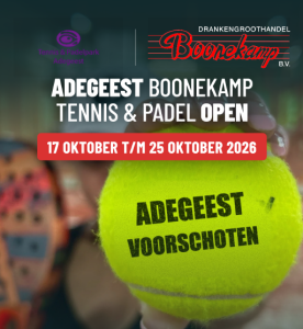 Dubbel toernooiplezier met het Adegeest Boonekamp Open 2026!